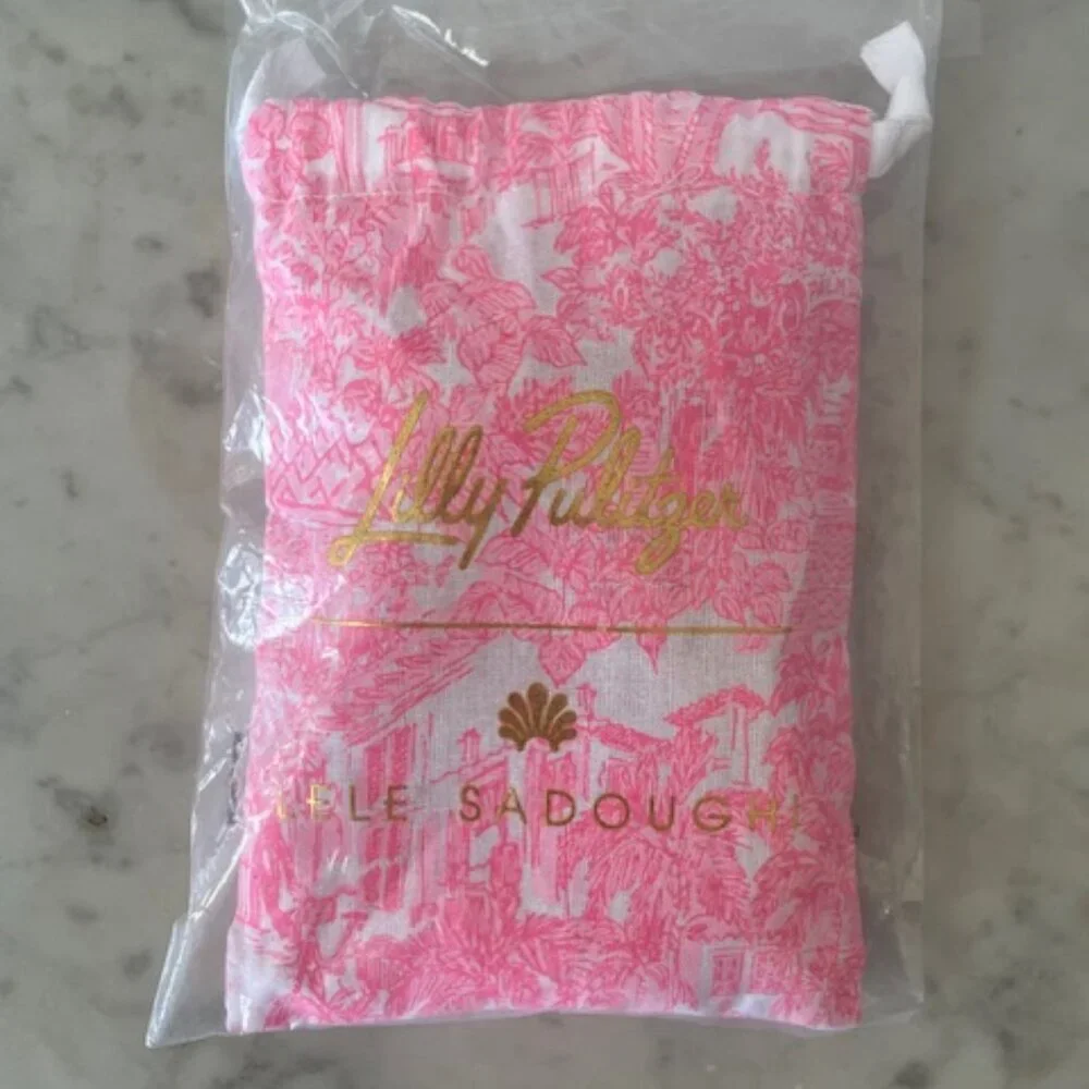 LILLY PULITZER x Lele Heart Country Club Necklace Passionfruit Pink - Picture 13 of 14